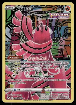 Pokemon Cards Oricorio GG04/GG70 Crown Zenith Galarian Gallery Holo NM *3 - Image 1