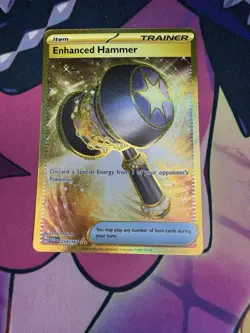 Pokemon Twilight Masquerade Enhanced Hammer TCG Gold Card 224/167 NM Condition - Image 1