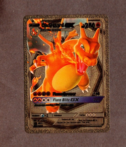 2019 Pokemon Gold CHARIZARD GX 250HP Promo SM211 [Mint] - Image 1