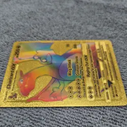 Pokemon Charizard GX Rainbow Gold Foil Card 150/147 - Image 5