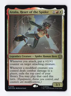 Arana, Heart of the Spider (Foil) 0123 (R) MTG Marvel's Spider-Man (SPM) - Image 1