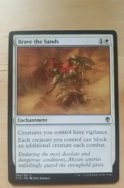 Brave the Sands Commander 2016 - MTG Enchantment Magic The Gathering - Image 1