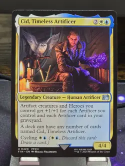 MTG - Cid, Timeless Artificer (0420) Uncommon - FINAL FANTASY (FIN) - Image 1