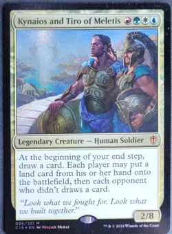 Kynaios and Tiro of Meletis - Foil - Commander 2016 - Light Play - MTG Legendary - Image 3