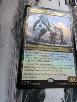 MTG Shorikai, Genesis Engine (4/204) Kamigawa Neon Dynasty Commander LP FOIL - Image 2