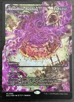 Bloodline Bidding (Showcase Foil) 0385 (M) MTG Lorwyn Eclipsed (ECL) - Image 1