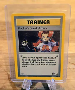Rocket's Sneak Attack ⭐ 16/82 Holo Pokemon Team Rocket TCG NM - Image 1