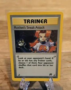 Rocket's Sneak Attack ⭐ 16/82 Holo Pokemon Team Rocket TCG NM - Image 3
