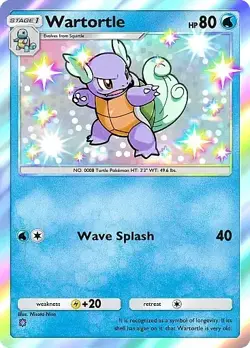 Wartortle Shiny Rare Celestial Guardians Pokemon TCG Pocket Digital - Image 1