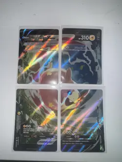 Pokemon Morpeko V-UNION SWSH215-SWSH218 Set of Four Black Star Promo NM - Image 1