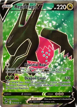 Pokemon TCG Regidrago V (Full Art) 183/195 Ultra Rare Holo NM - Image 1