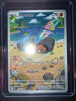 Dwebble IR 129/086 Sv: Black Bolt Pokemon 2025 Illustration Rare NM Condition - Image 1