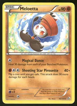Pokemon Tcg Meloetta #86 Pokemon Legendary Treasures LP - Image 1
