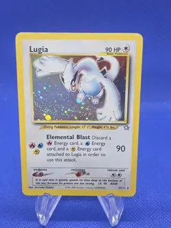 Vintage 2000 Pokemon Unlimited Neo Genesis Lugia 009/111 Holo Rare LP - Image 1