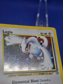 Vintage 2000 Pokemon Unlimited Neo Genesis Lugia 009/111 Holo Rare LP - Image 3