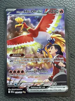 Pokemon TCG Ethan's Ho-Oh EX Sir 230/182 Destined Rivals Just Pulled (2/7/26) - Image 1