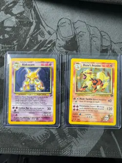 Pokemon Vintage Holo Lot - Blaine’s Arcanine 1/132 + Alakazam 1/130 - Rare WOTC - Image 1