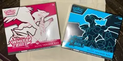 Pokemon Center Black Bolt and White Flare ETB Elite Trainer Box Set of 2 Sealed - Image 1