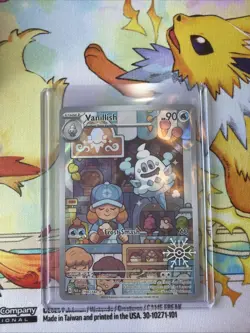 Pokemon TCG Vanillish Paradox Rift 190/182 Holo Illustration Rare Festive Stamp - Image 1