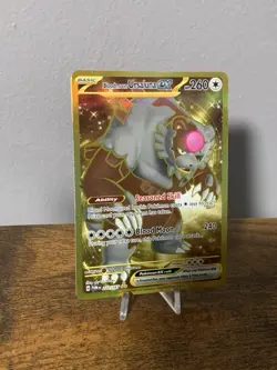 Pokemon TCG Bloodmoon Ursaluna EX Twilight Masquerade Gold Rare 222/167 NM - Image 3