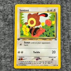 Vintage Pokemon Neo Discovery Sentret 1st Edition 63/75 Common LP - Image 1