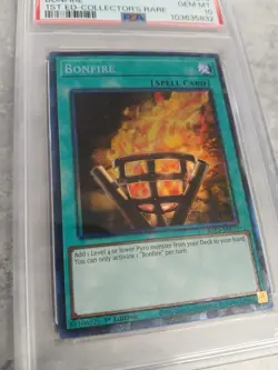 Yu-Gi-Oh! Quarter Century Bonanza - Bonfire PSA 10 Collectors Rare #RA03-EN073 - Image 4