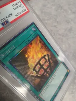 Yu-Gi-Oh! Quarter Century Bonanza - Bonfire PSA 10 Collectors Rare #RA03-EN073 - Image 5