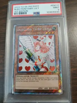 Yugioh Quarter Century Bonanza - Injection Fairy Lily Platinum SR PSA 9 - Image 1