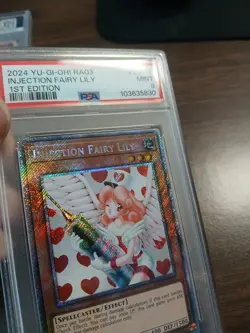 Yugioh Quarter Century Bonanza - Injection Fairy Lily Platinum SR PSA 9 - Image 5