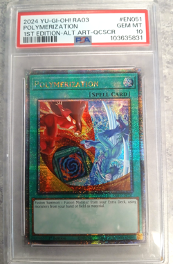 YuGiOh Quarter Century Bonanza - POLYMERIZATION Alt Art *PSA 10* QCSCR - Image 1