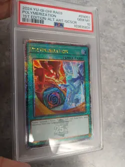YuGiOh Quarter Century Bonanza - POLYMERIZATION Alt Art *PSA 10* QCSCR - Image 4