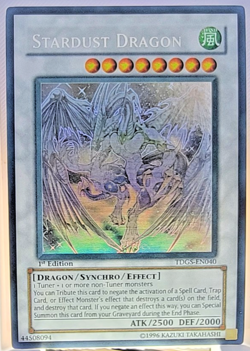 Stardust Dragon (Ghost) TDGS-EN040 The Duelist Genesis 1st Edition - Image 2