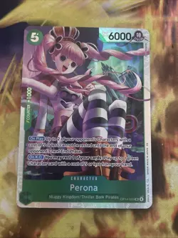 One Piece CCG Perona The Azure Sea's Seven SR Foil OP14-033 NM - Image 1