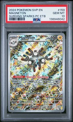 Magneton 159 Surging Sparks Center ETB Promo Pokemon PSA 10 *042 - Image 1