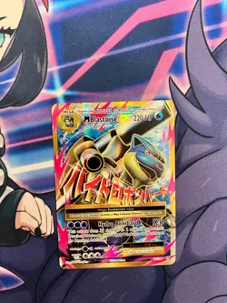 M Blastoise EX (Full Art) 102/108 Evolutions Holo Pokemon TCG NM Mega Charizard - Image 1