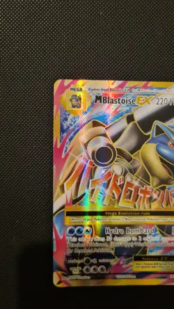 Mega M Blastoise Ex Full Art NM Holo Pokemon Card Evolutions 2016 - #102/108 TCG - Image 3