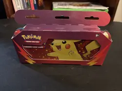 Pokemon TCG Supplies Back 2 School PIKACHU PENCIL CASE (1 Tin & 2 Booster Packs) - Image 1