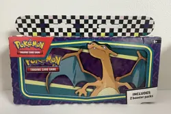 Pokemon TCG: Back to School Pencil Case with 2 Booster Packs - Charizard Design - Image 1