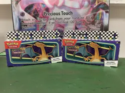 NEW X2 Pokemon 2024 Back To School CHARIZARD Pencil Tin (2 Booster Packs Each) - Image 1