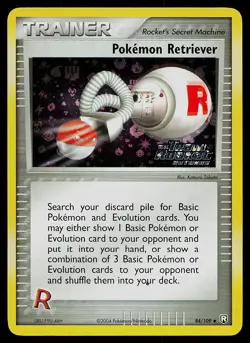 Pokemon Card - Pokemon Retriever Team Rocket Returns 84/109 Reverse Holo Stamped - Image 1