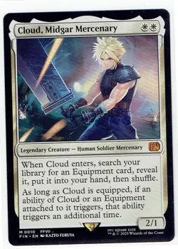 Cloud, Midgar Mercenary 10- Mythic Non-Foil - FF MTG - NM - Image 1