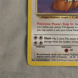 Pokemon TCG Dragonite 19/62 Fossil Rare Non-Holo Card WOTC 1999 - Image 4