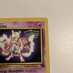Mewtwo #3 Black Star Promo WB Movie WOTC Pokemon Card - Image 2