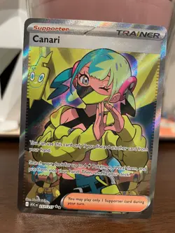 Pokemon TCG Canari Trainer Supporter Card 257/217 Ascended Heroes Full Art NM - Image 1