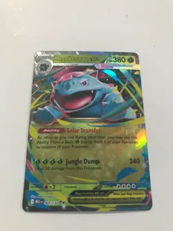 Mega Venusaur ex 003/132 - Mega Evolution Pokemon Holo plus bonus ex card - Image 1