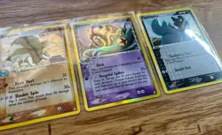 Pokemon TCG EX Holon Phantoms Holo Lot Donphan Omastar Poochyena 3 Cards 2006 - Image 2