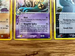 Pokemon TCG EX Holon Phantoms Holo Lot Donphan Omastar Poochyena 3 Cards 2006 - Image 5