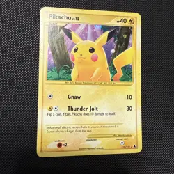Pokemon TCG Pikachu 112/111 Rising Rivals Secret Rare Holo Swirl - Image 1