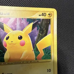 Pokemon TCG Pikachu 112/111 Rising Rivals Secret Rare Holo Swirl - Image 4