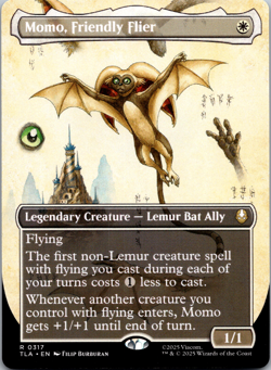 Momo, Friendly Flier (Borderless) (317) Avatar: The Last Airbender Regular NM - Image 1